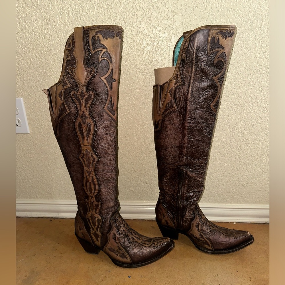 Corral knee high boots